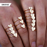 Letter Heart Ring