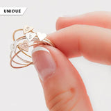 Letter Heart Ring